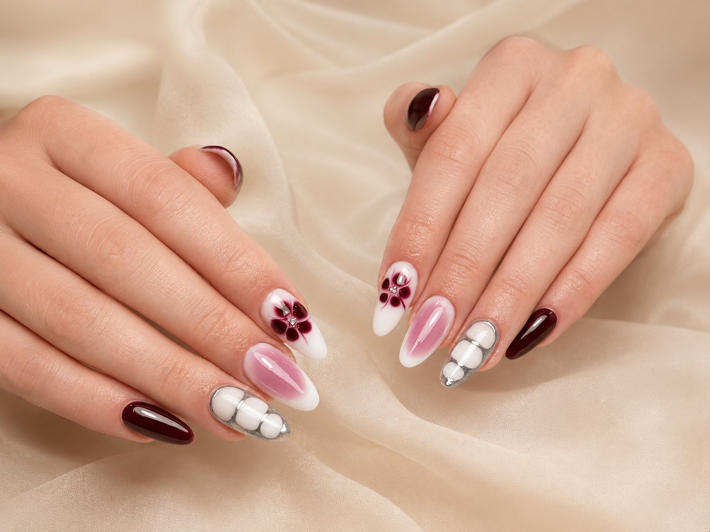 Flower Art Nageldesign bei G.N.S in Frankfurt Ostend